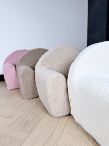 Foteliki Agnellino (tkanina baranek)