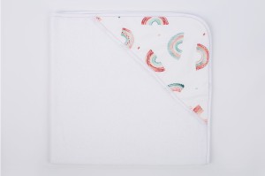 RĘCZNIK BAMBUSOWY Z KAPTURKIEM PUER 100X100 Rainbow